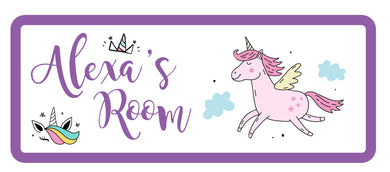 Personalised Unicorn Bedroom Door Plaque