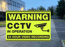 Load image into Gallery viewer, Warning CCTV in Operation - Metal Sign - Choose Size