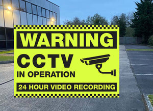 Warning CCTV in Operation - Metal Sign - Choose Size