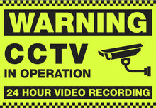 Load image into Gallery viewer, Warning CCTV in Operation - Metal Sign - Choose Size