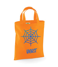 Load image into Gallery viewer, Personalised Web Trick or Treat Bag - Halloween Gift