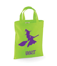 Load image into Gallery viewer, Personalised Witch Trick or Treat Bag - Halloween Gift