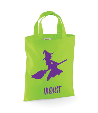Personalised Witch Trick or Treat Bag - Halloween Gift