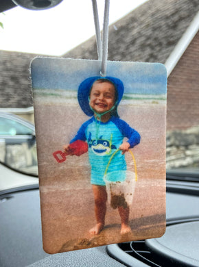 Personalised Car Air Freshener - Double Sided - Photo Gift