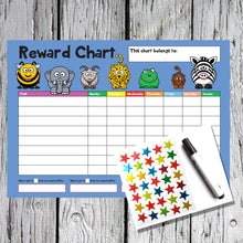 Load image into Gallery viewer, Animal Design A4 Reward Chart