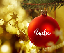 Load image into Gallery viewer, Personalised Name Bauble Sticker - DIY Christmas Sticker