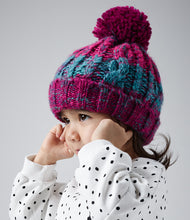 Load image into Gallery viewer, Corkscrew Pom Pom Beanie - Infant Hat