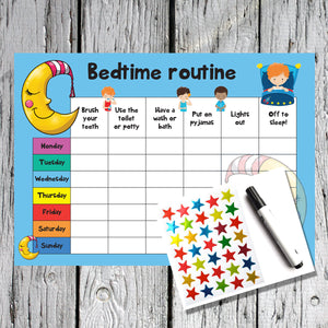 Bedtime Routine A4 Reward Chart