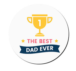 Father s Day Coaster Number 1 Dad Trophy Rewarding Designs