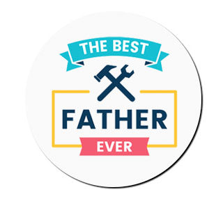 Father's Day Coaster - Best Father Ever with Tools