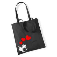 Load image into Gallery viewer, Cute Bee With Hearts - Tote Bag
