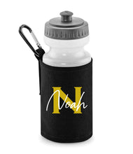 Load image into Gallery viewer, Name and Initial Personalised Kids Water Bottle with Holder
