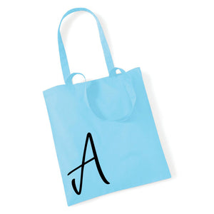 Personalised Choose Your Letter Alphabet Tote Bag