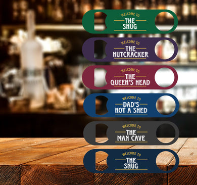 Personalised Bottle Opener Bar Blade - Classic Style