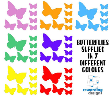 Butterfly Rainbow Stickers