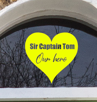 Captain Tom Heart - Vinyl Wall Sticker