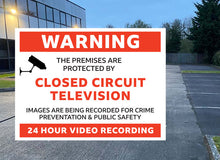 Load image into Gallery viewer, CCTV Warning Sign - A5 / A4 / A3 - Security - Surveillance - Quality Metal Sign
