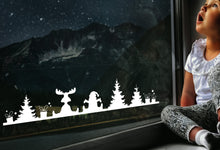 Load image into Gallery viewer, Christmas Scene - Xmas Wall / Window Sticker - Double Sided
