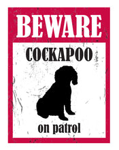 Load image into Gallery viewer, Beware Dog on Patrol - 15x20cm Metal Sign/ Plaque / Tin