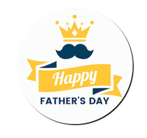 Father's Day Coaster - Happy Father's Day Crown