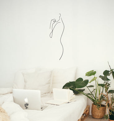 Curve Line Woman Art - Bedroom Wall Art