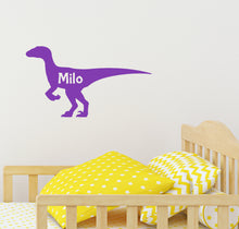 Load image into Gallery viewer, Personalised Dinosaur - Children&#39;s Wall Sticker