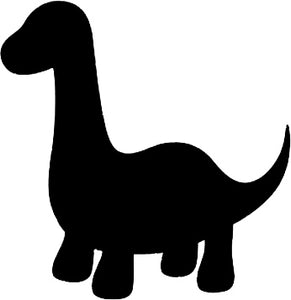 Dinosaur Silhouette with Hearts - Choose your dinosaur and heart colour