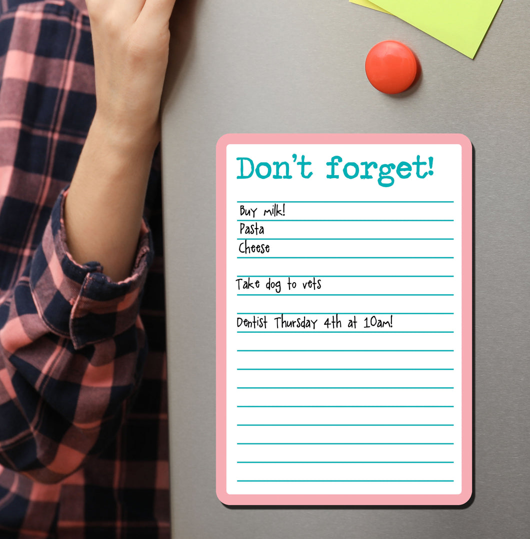 Personalised Magnetic Reminder List - Memo White Board