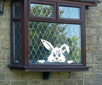 Peeking Easter Bunny - Easter Vinyl Decoration