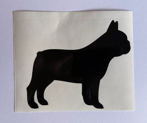Dog Silhouette with hearts - Choose your Breed and Heart Colour