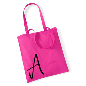 Personalised Choose Your Letter Alphabet Tote Bag