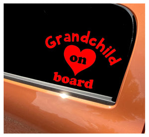Grandchild On Board - Car Sticker