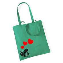 Load image into Gallery viewer, Cute Bee With Hearts - Tote Bag