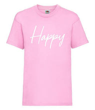 Load image into Gallery viewer, Happy -  Children&#39;s Short Sleeve T-Shirt