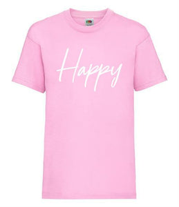 Happy -  Children's Short Sleeve T-Shirt