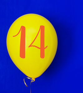 Birthday Number Sticker - Balloon Vinyl Sticker
