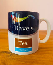 Load image into Gallery viewer, Personalised Name Paint Tin Mug - Tea / Coffee