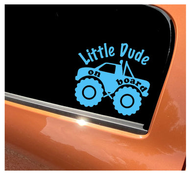 Little Dude On Board - Car Sticker
