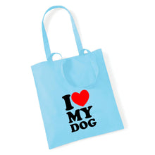Load image into Gallery viewer, I Love My Dog - Tote Bag