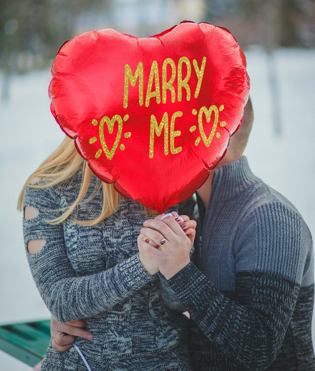 Marry Me Sticker - Balloon Valentines Vinyl Sticker