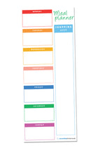 Load image into Gallery viewer, Compact Magnetic Weekly Meal Planner / White Board