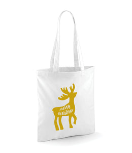 Merry Christmas Reindeer - Tote Bag