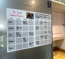 Load image into Gallery viewer, Personalised Photo Magnetic Family / Activity Planner - Metal