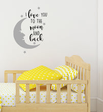 Load image into Gallery viewer, I Love You To The Moon And Back - Children&#39;s Wall Art