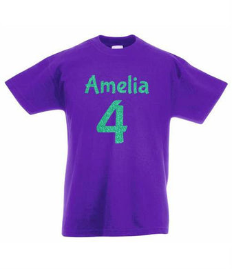 Name and Age -  Children's Short Sleeve T-Shirt