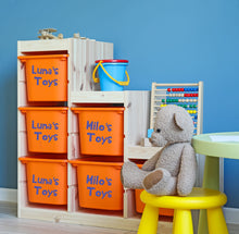 Load image into Gallery viewer, Personalised Name Toy Box Labels  - Toy Box Storage Sticker