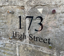 Load image into Gallery viewer, Acrylic House Sign - House Number and Street - A5 - 210 x 148mm