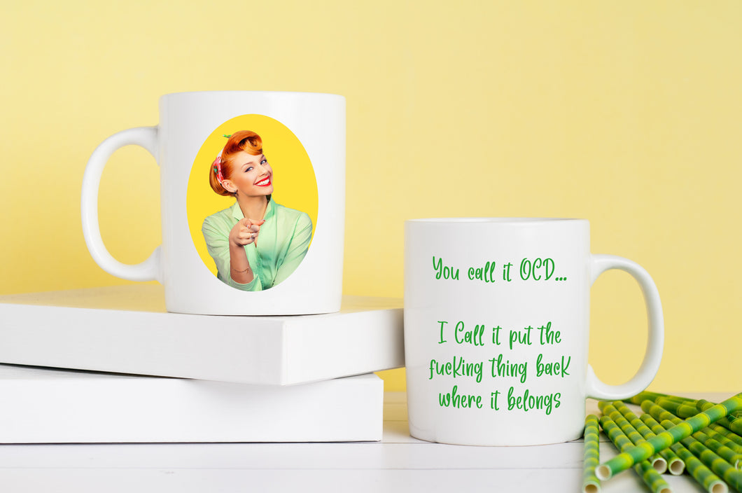 OCD - Rude Mug - Novelty Gift