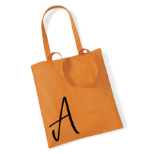 Load image into Gallery viewer, Personalised Choose Your Letter Alphabet Tote Bag
