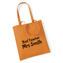 Load image into Gallery viewer, Best Teacher - Tote Bag With Personalisation Option